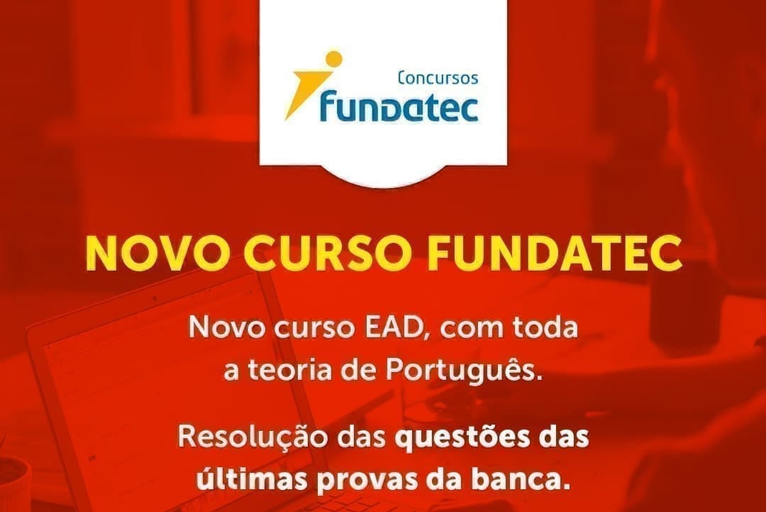 Curso para NOVO PORTUGUÊS PARA A FUNDATEC